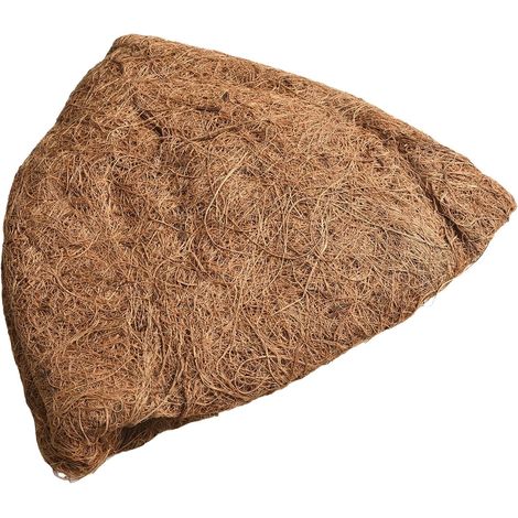 Panier suspendu rond doublé de fibre coco, naturelle pour le remplissage des pots, respirant, jardin (1/5)
