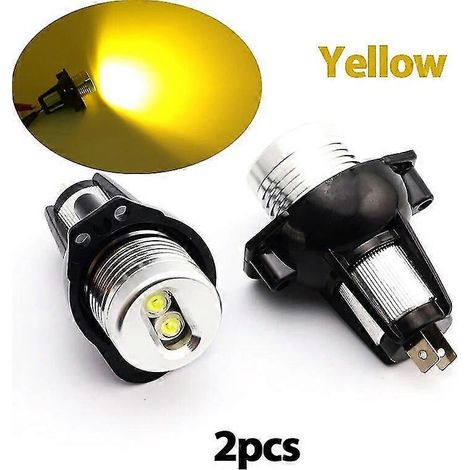 Fehlerfreie LED-Angel-Eyes-Positionsleuchten für BMW E90 E91 (2005–2008), 20 W, Weiß, Rot, Gelb, Blau, Grün-Gelb
