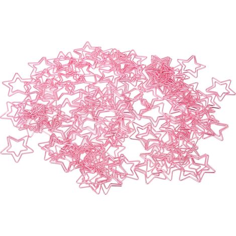 100 adorables trombones brillants en forme d'étoile, parfaits pour le bureau, l'école et la maison. (1/5)