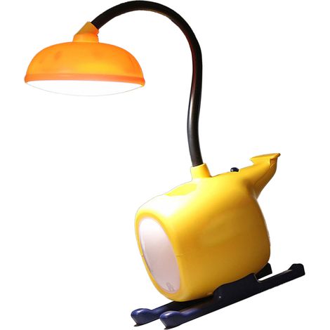 Lampe de bureau LED dessin animé en forme d'avion mignon, rechargeable, pliable, lumière jaune protectrice pour les yeux (1/5)