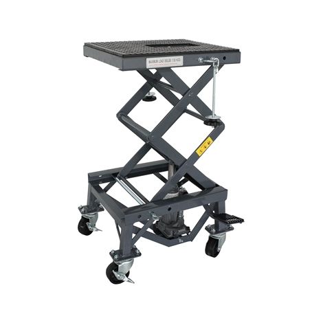 SwitZer Hydraulic Motorbike Scissor Lift with Wheels 300lbs Grey