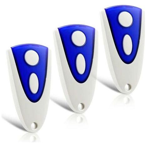 Lot de 3 pièces de rechange pour émetteur manuel Novotron 502, ouvre-porte de garage 433,92 MHz, 2 canaux, compatible avec l'émetteur manuel Novoferm 502 MAX43-2, Novotron 512 MIX43-2 (1/5)