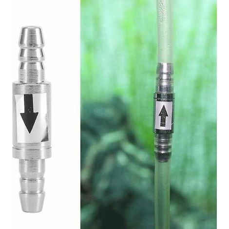 Langlebiges CO2-Rückschlagventil aus Edelstahl für CO2-Systeme und Luftdiffusoren in Aquarien (1/3)
