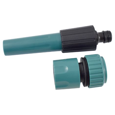 Ferrestock GQ-5012 Lanza con acople rápido macho 19mm + racor de acople rápido hembra para manguera.
