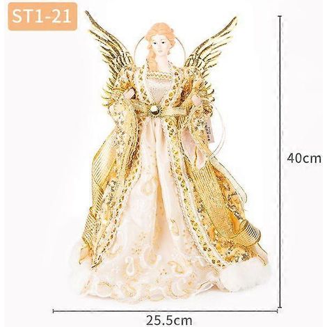 Ornements d'anges pour sapin de Noël, cime d'ange dorée, décorations de Noël dorées pour jardin, terrasse, café, bureau, Decor21 (1/5)