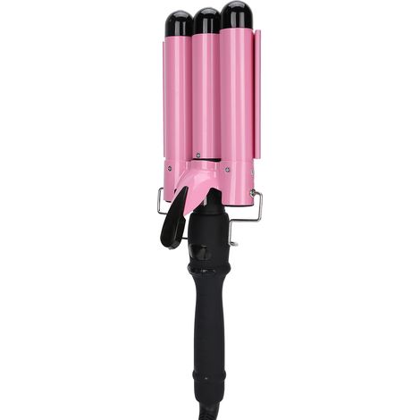 Fer à friser électrique à triple tube avec écran LCD, prise britannique, 28 mm/1,1 pouce. (1/5)