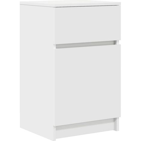 Maison Exclusive - Nachttisch Weiß 39x35x65 cm Holzwerkstoff