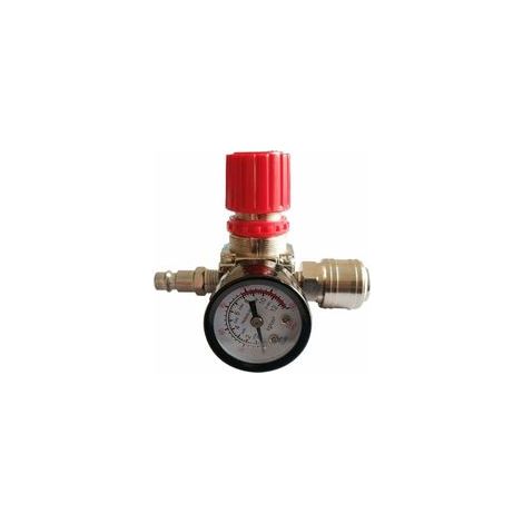 Regulador de presión para compresor de aire 1/4 – Válvula de regulación 180psi 12bar – Instalación fácil y duradera en plástico y aleación