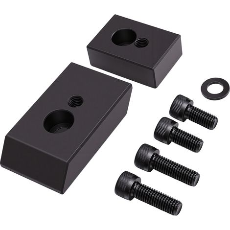 Kit de rehausseurs de siège avant en aluminium, kit d'inclinaison de siège, remplacement pour Jeep Wrangler JL JLU 2018 et versions ultérieures, blocs fixes de 19 mm (3/4 po). (1/5)