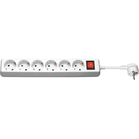 Multipresa goobay con 6 prese cee 74 cavo da 15 m - bianco