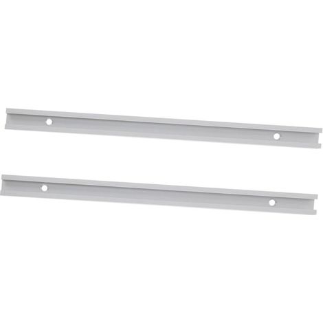 Set mit 2 Aluminium-T-Nut-Profilen für die Holzbearbeitung, offenes T-Nut-Profil-Set, robustes und einfach zu montierendes Aluminiumprofil für Befestigungen und Zubehör