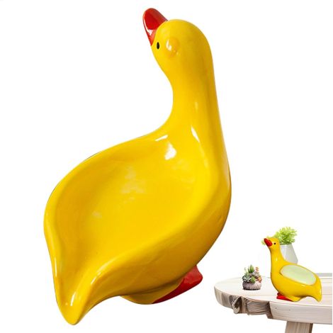 Porte-savon canard en céramique animal , Boîte de rangement pour savon avec motif Récipient à , dist