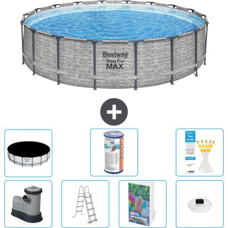 Bestway Bestway Steel Pro MAX Ronde - 549x122 cm - 8-pièces S622 (1/3)