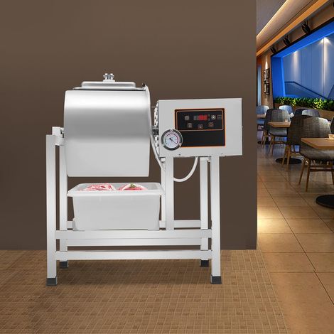 38L MéLangeur éLectrique Viande Boucherie Boulangerie Marinator Acier Inoxydable Intelligent Machine Salage Rapide Hachoir Kit Poussoir Saucisse Cuisine à Domicile Broyage Farcir Plaques