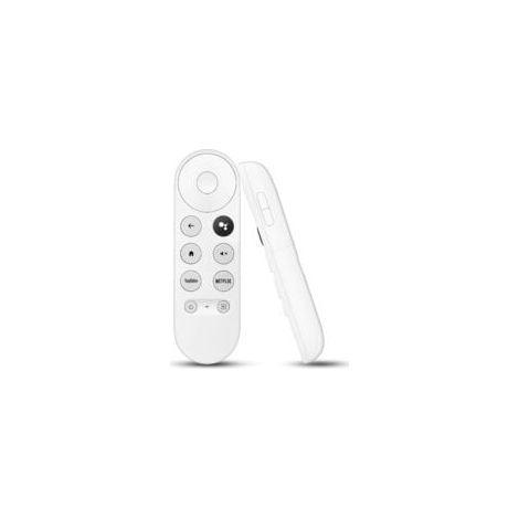 G9N9N Télécommande Vocale Bluetooth - Remplacement pour Google Chromecast TV 4K Snow/Google TV, Compatible avec Chromecast 4K HDR Streamer, Boutons Netflix & Youtube Intégrés