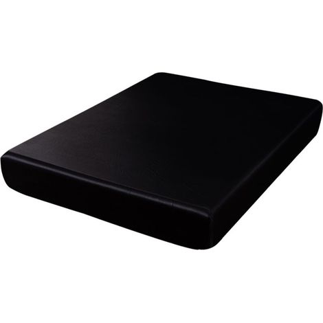 Drap-housse de couleur unie en soie avec sensation de fraîcheur estivale et protège-matelas en soie synthétique (1/3)