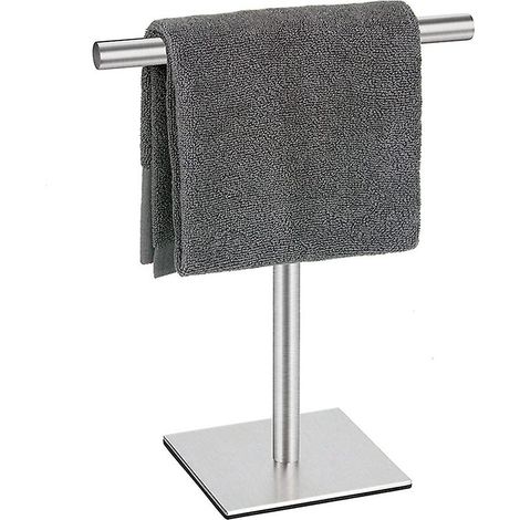 Porte-serviettes sur pied en acier inoxydable pour salle de bain (1/5)