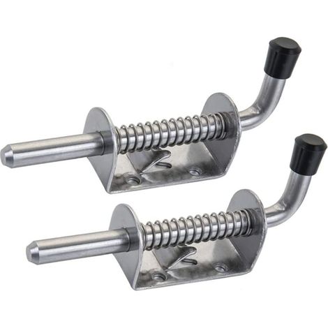 Lot de deux serrures pour porte de garage en acier inoxydable pour fenêtre et meuble antivol pour animal (1/5)