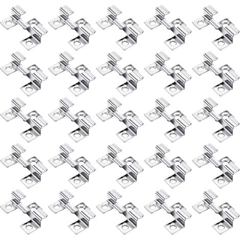 Wiltec Clip di fissaggio per listoni per pavimento esterno Decking Altezza 8 mm 50 pezzi