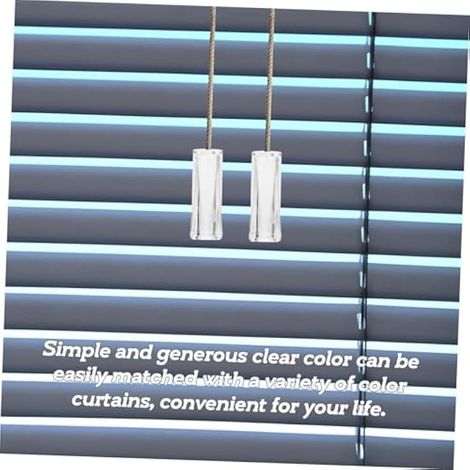 Lot de 10 embouts de baguettes verticales transparentes de rechange pour stores vénitiens Installation facile