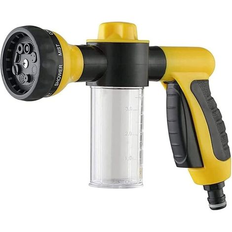 Pistolet pulvérisateur pour tuyau d'arrosage - Fixation pour tuyau d'arrosage haute pression avec ré (1/5)