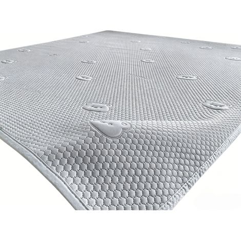 Surmatelas rafraîchissant auto-refroidissant pour l’été – tapis de lit respirant et lavable en machine, toucher doux et confortable pour chambre, chambre d’amis et hôtel (1/5)
