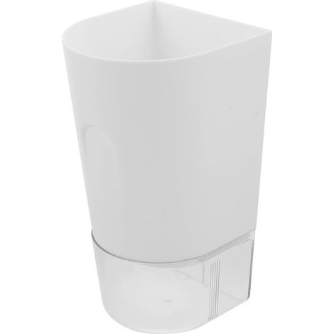 Organisateur Mural sans Perçage pour Parapluies Blanc en Plastique Bac D'égouttage, Installation Facile Design Moderne et Minimaliste pour Rangement Porte à Domicile (1/5)
