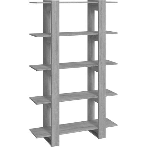 Maison Exclusive - Estantería/divisor de espacios gris Sonoma 100 (1/5)