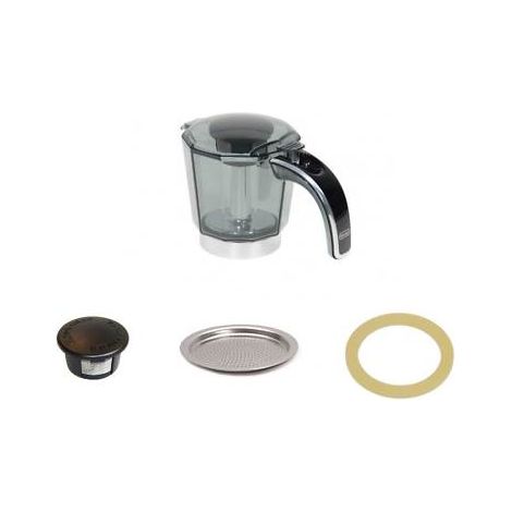 Delonghi caraffa coperchio guarnizione filtro Alicia Plus 4 tazze EMKP42.B (1/2)