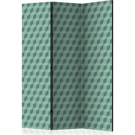 Paravent 3 Volets "Monochromatic Cubes" 135x172cm (1/2)