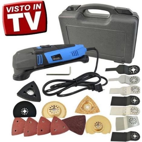 Trade Shop - ELEKTRISCHE EQUIPMENT MULTI TOOL SET UTENSILE ROTATOREN MIT 19 ACCESSORIEN - (1/3)