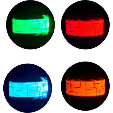 Bracelet LED Rechargeable pour Sécurité - Course à Pied, Vélo, Randonnée, Jogging Nocturne (1/5)