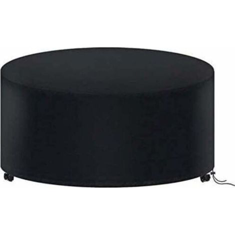 Housse de Protection Table Ronde de Jardin 180 X 90CM, Housse Salon de Jardin Imperméable, 210D Oxford Bache Protection Table Exterieur Ronde, (1/4)