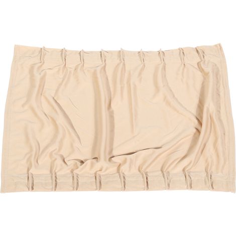 Pare-soleil de voiture x 50s, pare-soleil réglable, rideau occultant, cantonnière, beige (1/3)