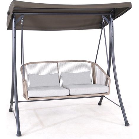 Dondolo in metallo mod. Samoa 2 pt mod. M0488-09 colore antracite