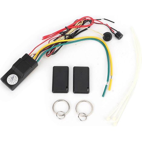 Bloqueo inalámbrico del motor del coche, sistema de alarma antirrobo para automóviles, seguridad inteligente para vehículos, sistema antirrobo con control remoto. (1/5)