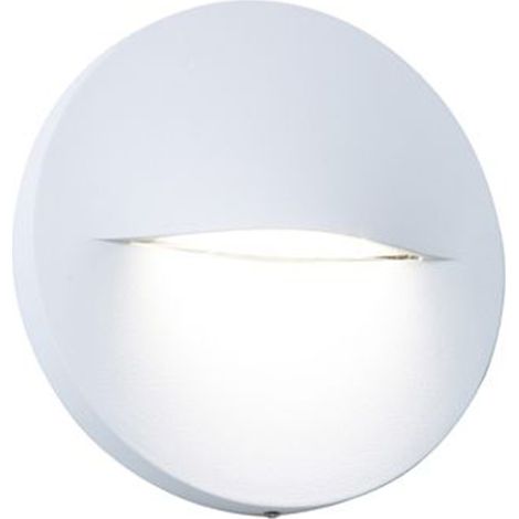 Segnapasso Tondo Moderno Open Alluminio Bianco 3W Led 4000K (1/2)