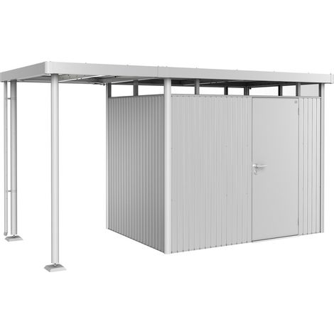 Tettoia Laterale S Casetta Porta attrezzi HighLine H4 grigio quarzo