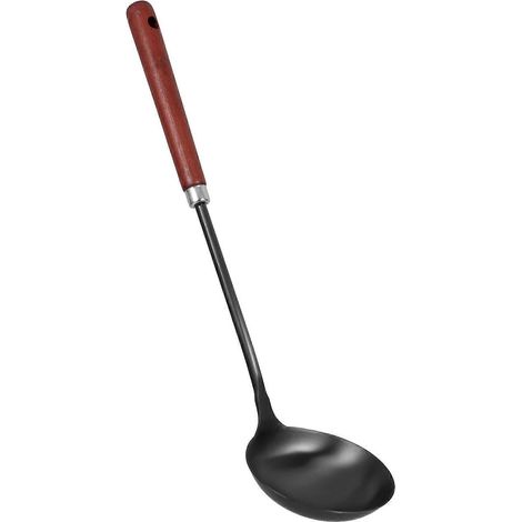 Cuillère à raviolis aux œufs, louche de cuisine compatible avec manche en bois, acier inoxydable (1/5)