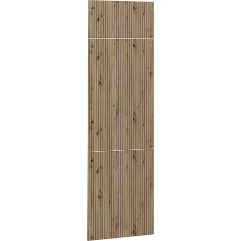Küchenfront R-Line, Artisan-Eiche, 59.6 x 196 cm Möbelfront für den Kühlumbauschrank, Vicco (1/5)