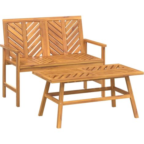 Maison Exclusive - 2-tlg. Garten-Lounge-Set Massivholz Akazie