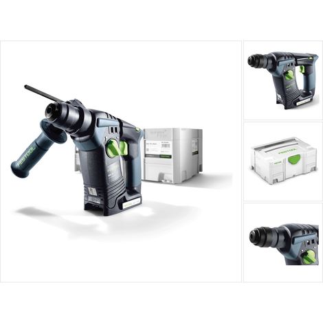 Festool – Perforateur sans fil 18V – Moteur EC-TEC sans balais – Force de frappe 1,8J – Pour béton et maçonnerie – Boîtier Systainer - BHC 18 LI