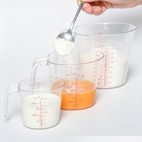 Set 3 verres doseurs pliables gradues pour la maison (1/5)
