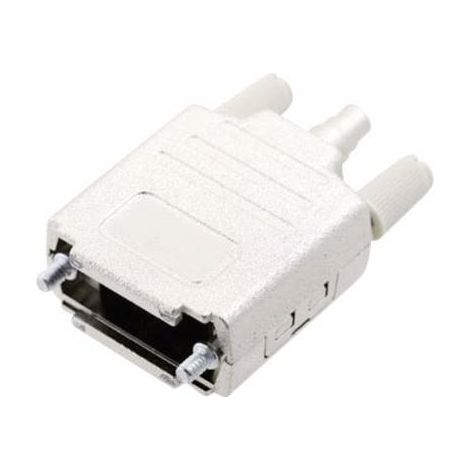 MH Connectors MHDPPK-M-15-K 6260-0105-02 Guscio SUB-D Numero Poli (num): 15 Plastica metallizzata 180 ° Argento 1 pz.