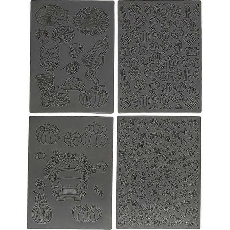 moules à fondant en forme de feuilles et de citrouilles, tapis de gaufrage pour décorations de desserts (1/5)