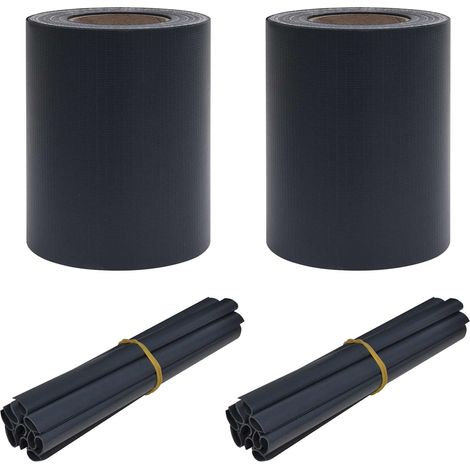 Maison Exclusive - Garten Sichtschutzbildschirme 2 pcs Dunkelgrau