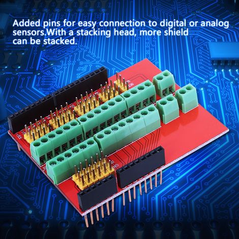 Carte d'extension de bornier Screw Shield V3 compatible avec les supports interactifs UNO R3 (1/5)