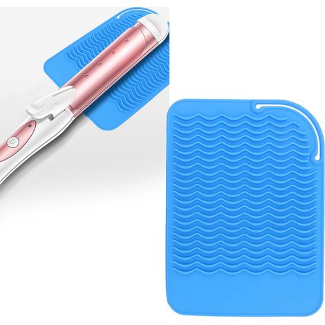 Tapis Isolant pour Bigoudis Chauffants, Plaid Thermorésistant Bleu Électrique (1/5)