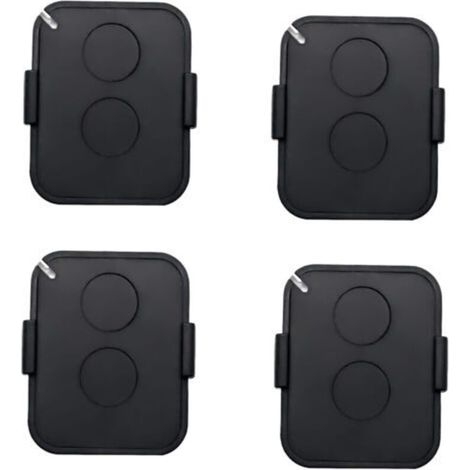 Set of 4 Remote Controls, 2 Channel 433MHz Gate Remote Control with Secure Rolling Code, Compatible with Automated Receivers