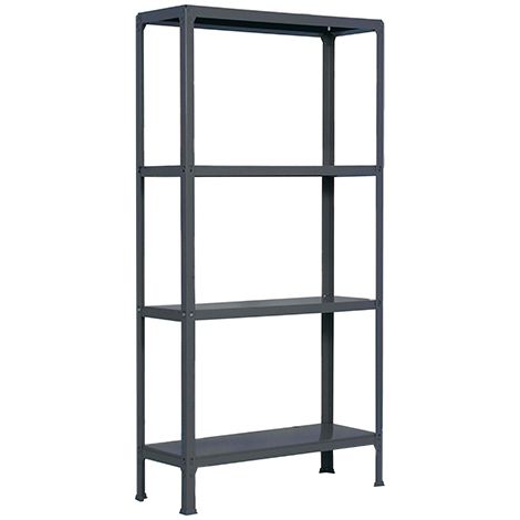 SimonRack Scaffale da Ufficio/Libreria, 1600x1000x300 mm, 4 Ripiani, 150 kg per Ripiano, Metallo Stile Industriale, Antracite – Simon Home (1/2)